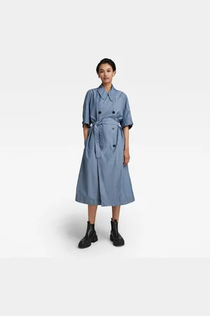 G-Star G-STAR Dress - High trench dress ss blue
