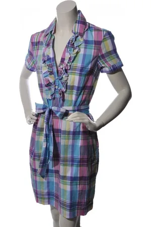 Tommy Hilfiger Dress - hux chk ruffle with multicolor