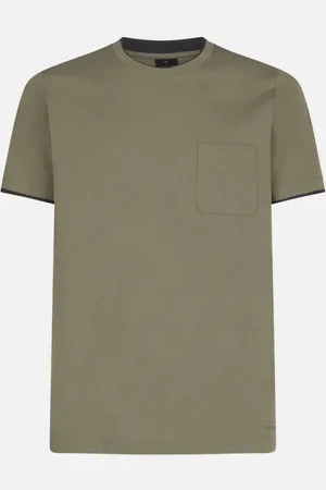 Geox Olivové pánské tričko T-Shirt - Pánské