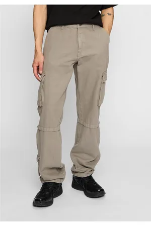 DEF Pánské kapsáčové kalhoty Pocket šedé
