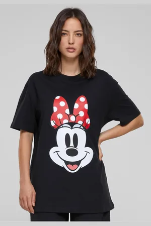 Merchcode Dámské tričko Disney 100 Minnie Smiles černé