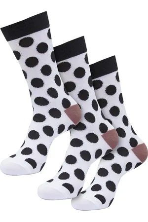Urban classics Ponožky Basic Polka Dot 3-Pack bílé/černé