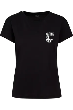 Mister Tee Ladies Waiting For Friday Box Tee černé