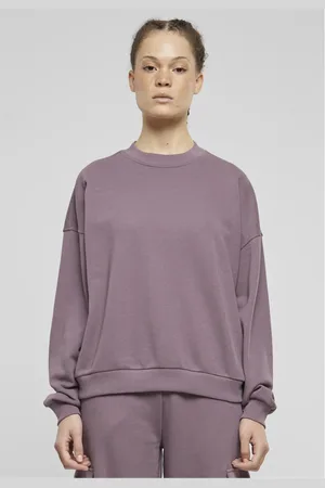 Urban classics Dámská mikina Oversized Terry fialová