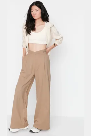 Trendyol Dámské tepláky TWOAW23PL00389/Black