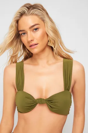 Trendyol Khaki Bralette Uzlový Vrchní Díl Plavek