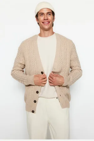 Trendyol Pánský kardigan Knitwear