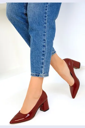 SOHO Claret Red Patent Leather Women