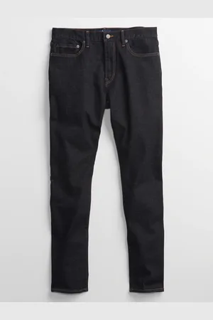 GAP Džíny straight taper saratoga rinse - Pánské