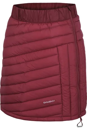HUSKY Dámská péřová sukně Frozy L faded bordo