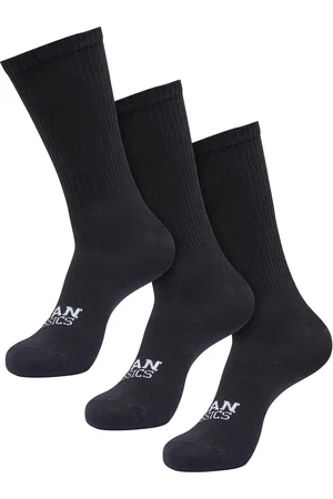 Urban classics Ponožky Simple Flat Knit 3-Pack černé
