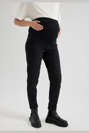 DeFacto Boyfriend Ripped Detailed High Waist Straight Leg Long Maternity Pants X2069az23wn