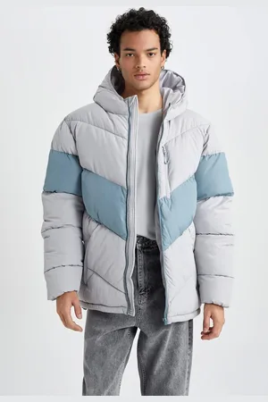 DeFacto Water Repellent Hooded Puffer Jacket Zippered Double Pocket