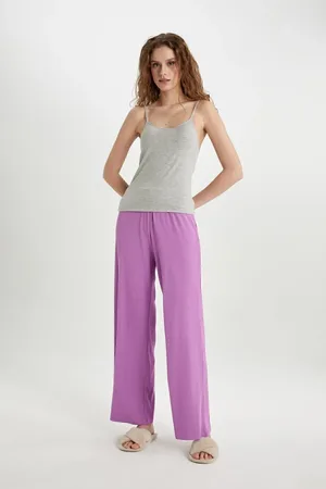 DeFacto Fall In Love Regular Fit Rib Casual Pajama Bottoms