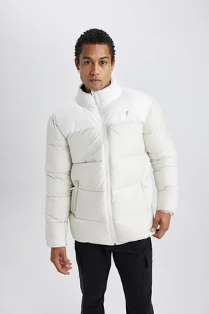 DeFacto Fit Water Repellent Puffer Jacket Windproof Oversize Wide Fit Zippered Pocket