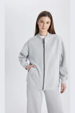DeFacto Bomber College Collar Soft Furry Cardigan Inside