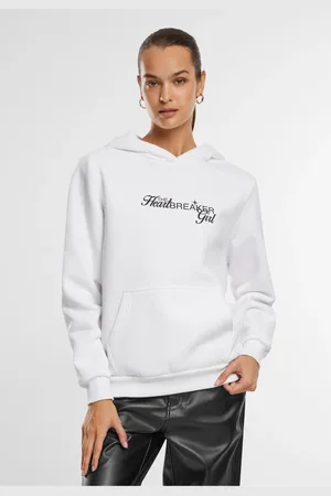 Mister Tee Dámská mikina s kapucí Heartbreaker Girl bílá