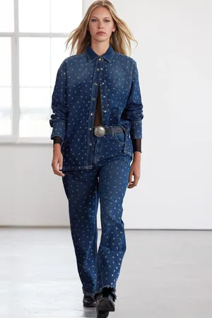 Trendyol Limited Edition Blue Stone High Waist Wide Leg Jeans