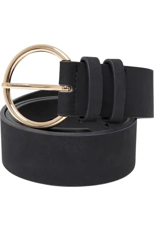 Urban classics Pásek Basic Suede PU Belt černý