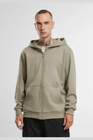 Urban classics Pánská mikina na zip Cozy světle zelená