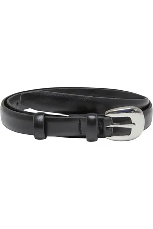 Urban classics Pásek Chunky Buckle černý/stříbrné barvy