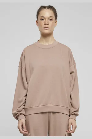 Urban classics Dámská mikina Oversized Terry pudrová růžová