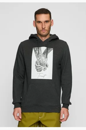 Mister Tee Důvěra 2.0 Hoody dřevěné uhlí