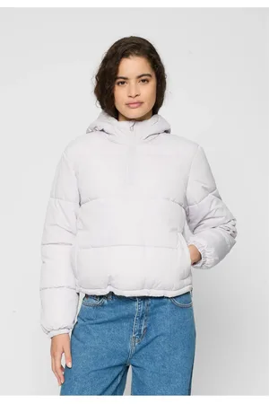Urban classics Dámská bunda Puffer Pull Over Jacket soft lilac