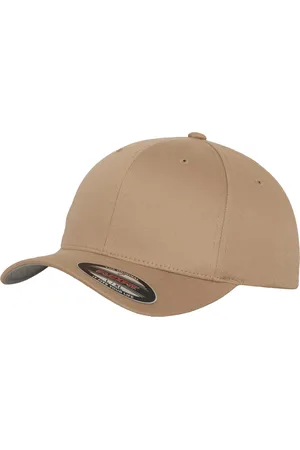 Flexfit Vlněná česaná khaki barva