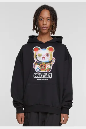 Mister Tee Pánská mikina Welcome Cat Ulrta Heavy Oversize Hoodie
