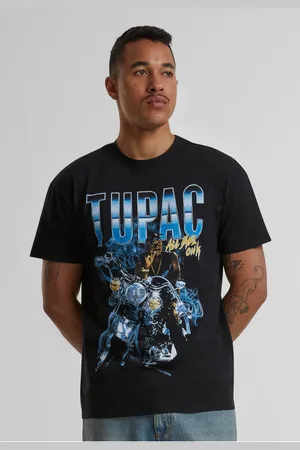Merchcode Oversize tričko Tupac All Eyez On Me Anniversary černé