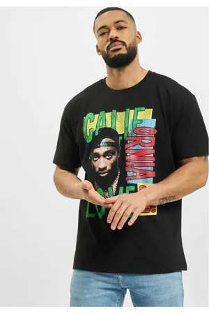 Mister Tee Tričko Tupac California Love Retro Oversize černé
