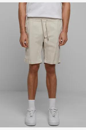 Urban classics Pánské kraťasy Stretch Twill 2-Pack - béžové+černé