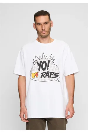 Merchcode MTV Yo! Oversize tričko bílé