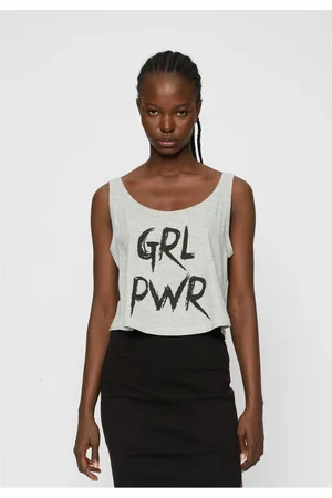 Mister Tee Dámský GRL PWR Tank vřes šedý