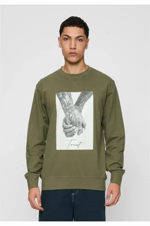 Mister Tee Důvěra 2.0 Crewneck oliva
