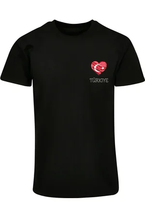 Merchcode Pánské tričko Football - Turkey černé