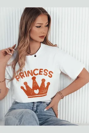 D-Street Dámské tričko s potiskem PRINCY Barva Bílý