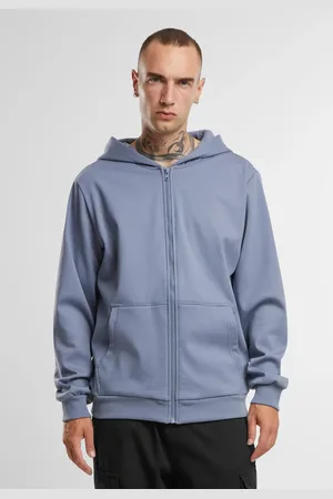 Urban classics Pánská mikina na zip Cozy modrá