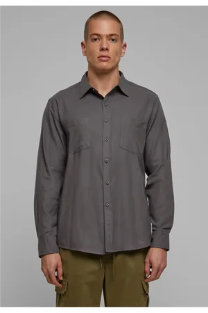 Urban classics Flanell Shirt darkshadow/darkshadow