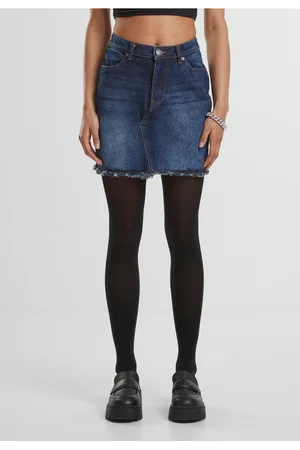 Urban classics Dámská sukně Heavy Mini Denim tmavě