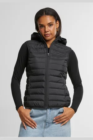 Urban classics Dámská ultra lehká prošívaná vesta černá