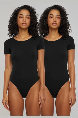 Urban classics Dámské body Organic Stretch Jersey - 2-Pack černé+černé