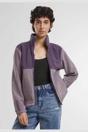 Urban classics Dámská fleecová mikina Double purpurová/ fialová