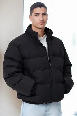 Dewberry 99887 Oversize Mens Padding Jacket-BLACK