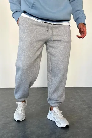 Dewberry 84184 3 Thread Mens Sweatpants-GREY