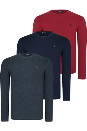 Dewberry TRIPLE SET T8588 ROUND NECK MEN