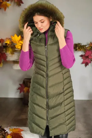 Dewberry Z6725 DÁMSKÁ VESTA - TMAVÁ KHAKI
