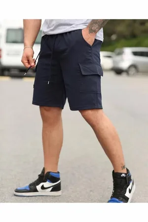 Dewberry S2999 CARGO POCKET MENS SHORT-NAVY BLUE