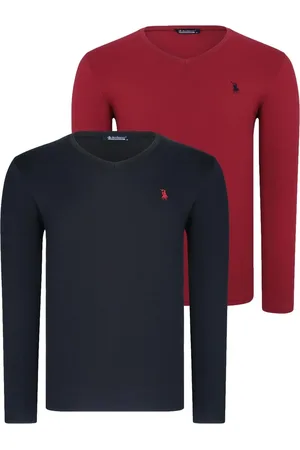 Dewberry DOUBLE SET T8587 V-NECK MEN